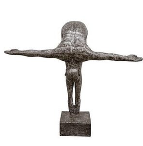 Lebensgrosse Skulptur aus Aluminiumguss