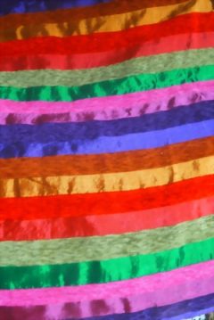 2m Seidentuch gestreift