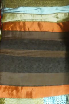 2m Seidentuch bräunlich