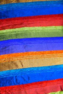 2m Seidentuch gestreift